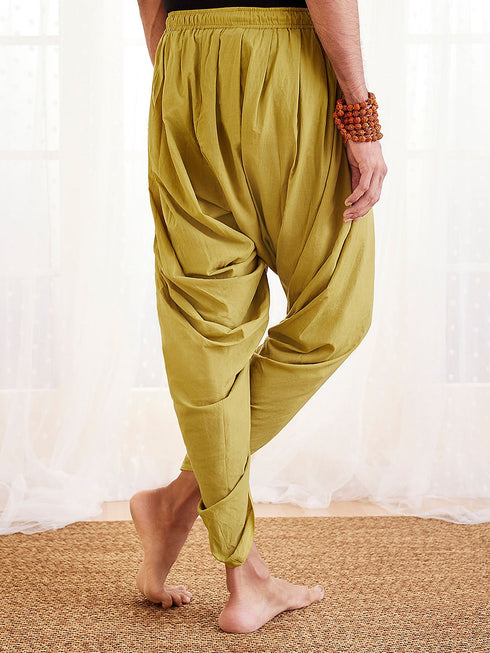Men's Mustard Cotton Dhoti